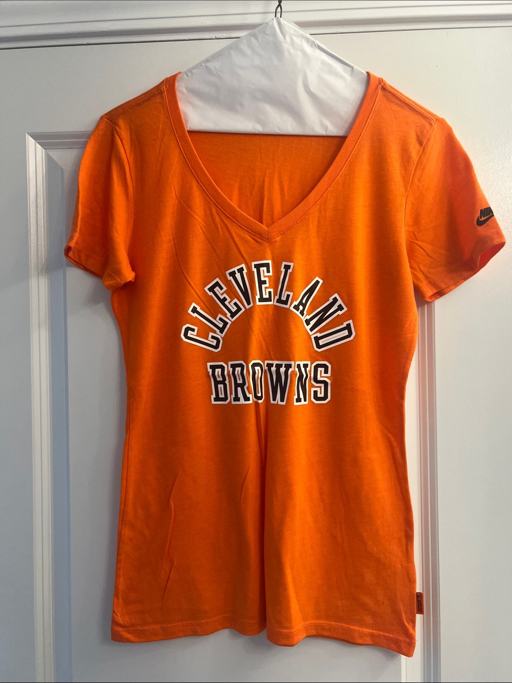 Nike Orange Cleveland Browns V-Neck Tee